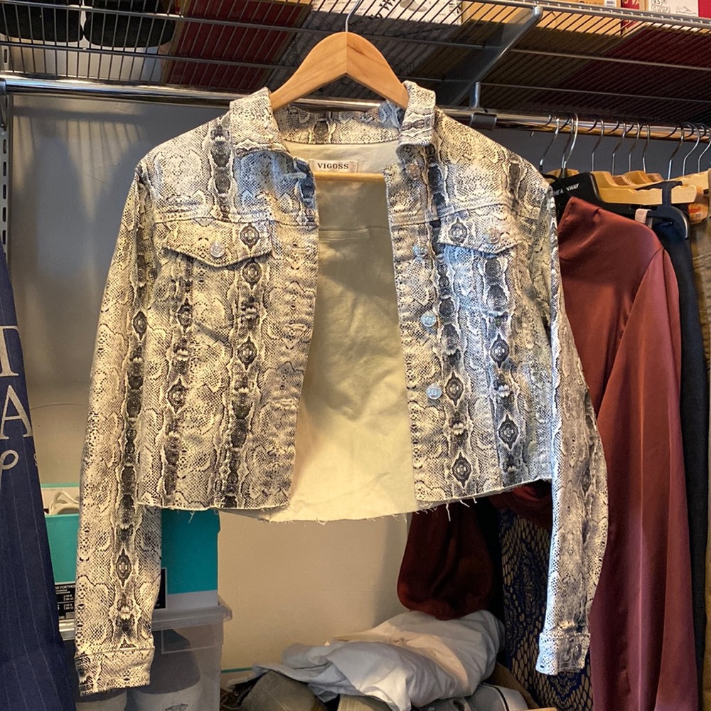 Snake Skinn Denim Jacket